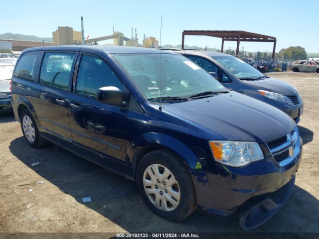 Auction sale of the 2016 Dodge Grand Caravan American Value Pkg, vin: 2C4RDGBGXGR256404, lot number: 39193133