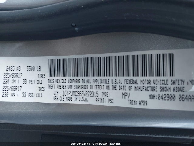 Jeep Cherokee Latitude 2014 1C4PJMCS6EW272315 Image 9