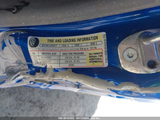 1G1FH1R78H0177814 Chevrolet lt1 - di: direct injection, afm, vvt: variable valve timing, ho: high output, alum