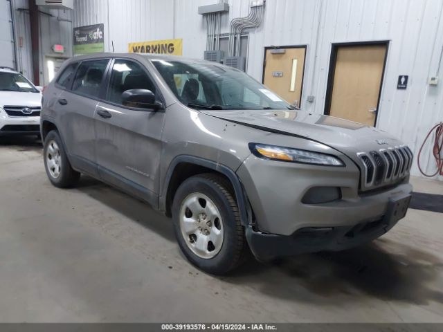 Auction sale of the 2016 Jeep Cherokee Sport, vin: 1C4PJMAS5GW357085, lot number: 39193576