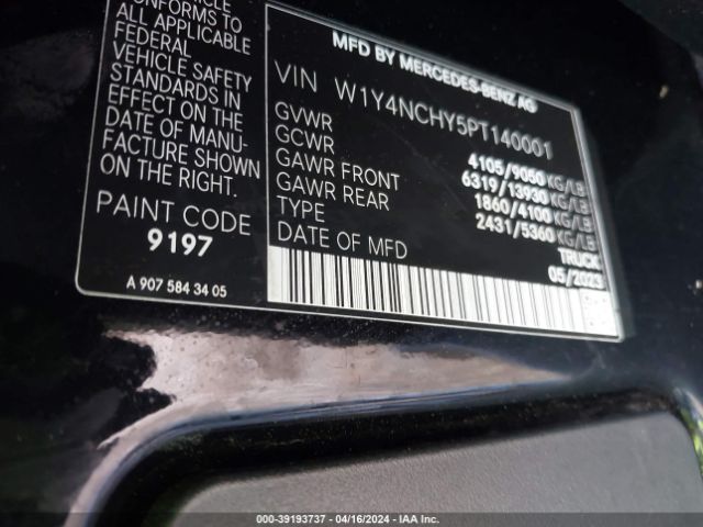 W1Y4NCHY5PT140001 Mercedes-Benz Sprinter 2500 High Roof 4-cyl Diesel Ho