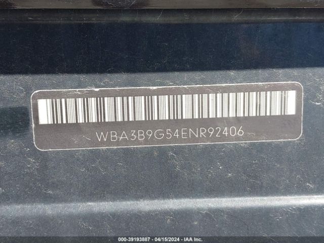 WBA3B9G54ENR92406 BMW 335i Xdrive