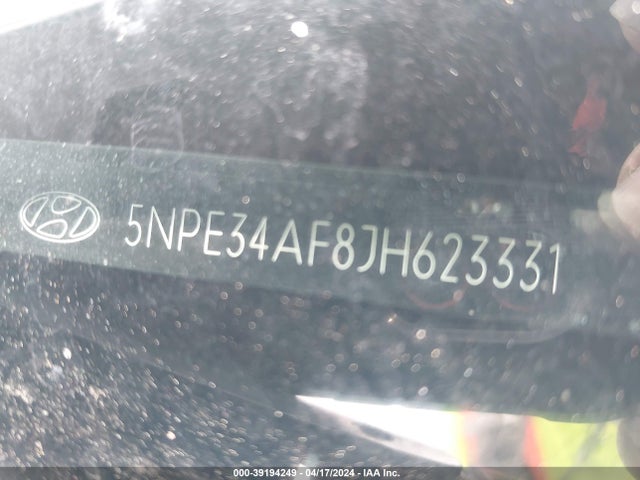 Hyundai SONATA SEL 2018 5NPE34AF8JH623331 Image 9
