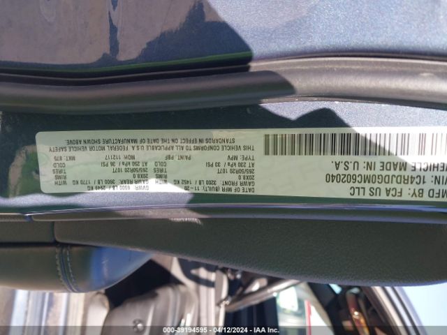 1C4RDJDG0MC602040 Dodge Durango Gt Plus Awd