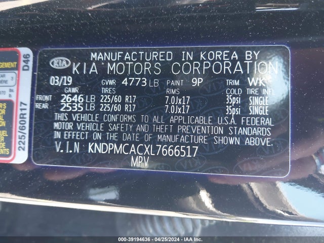 KIA Sportage Lx 2020 KNDPMCACXL7666517 Image 9