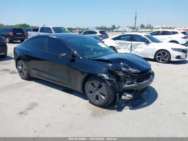 Продаж на аукціоні авто 2023 Tesla Model 3 Rear-wheel Drive, vin: 5YJ3E1EA3PF550360, номер лоту: 39194661