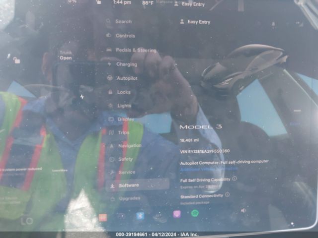 5YJ3E1EA3PF550360 Tesla Model 3 Rear-wheel Drive