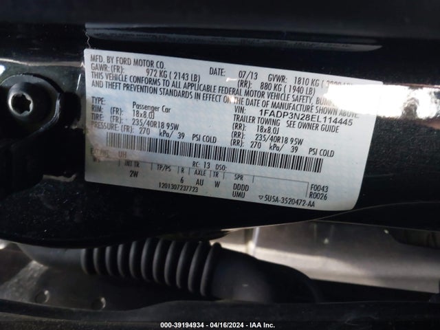 Ford Focus Titanium 2014 1FADP3N28EL114445 Image 17