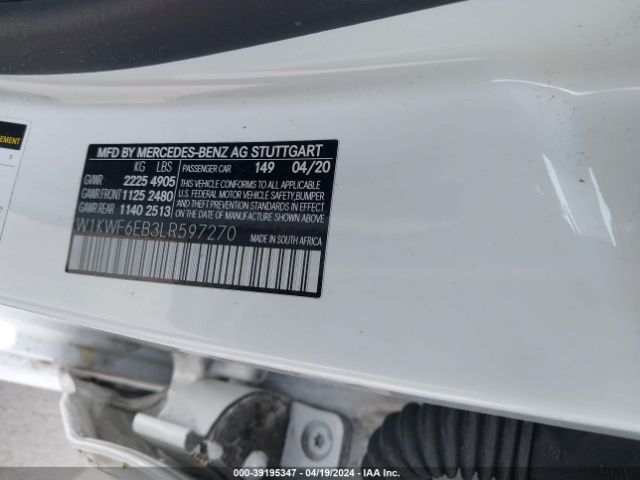 W1KWF6EB3LR597270 Mercedes-Benz Amg C 43 4matic