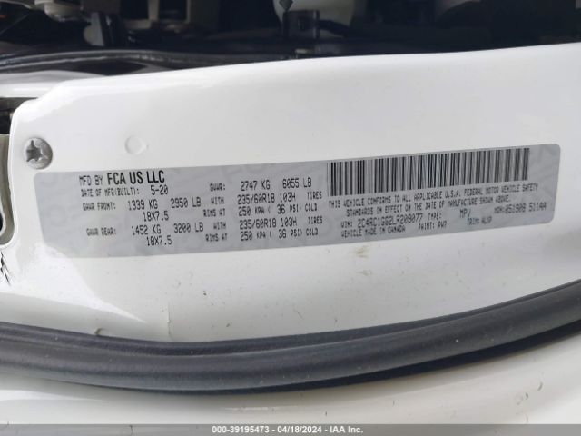 2C4RC1GG2LR209077 Chrysler Pacifica Limited