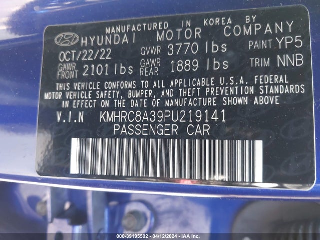 Hyundai Venue Limited 2023 KMHRC8A39PU219141 Image 9