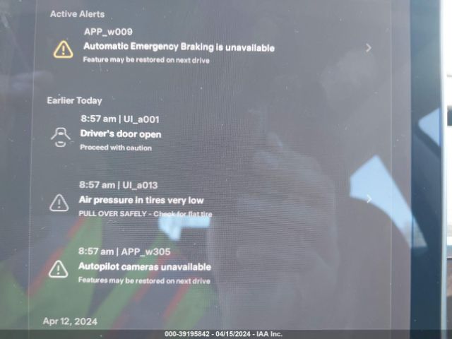 5YJ3E1EBXKF386557 Tesla Model 3 Long Range/performance