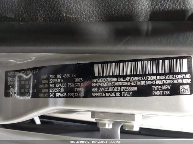 Jeep Renegade Limited 4x4 2017 ZACCJBDB3HPE66898 Image 9