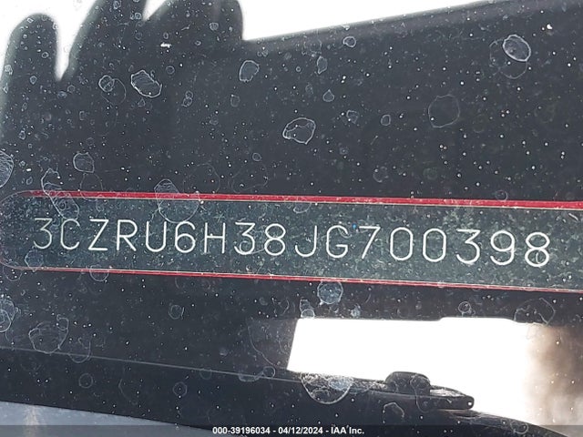 Honda HR-V LX 2018 3CZRU6H38JG700398 Image 9