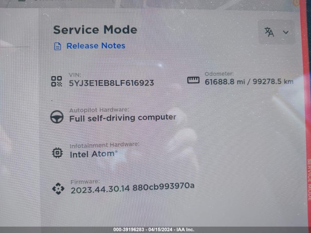 Tesla Model 3 Long Range Dual Motor All-wheel Drive 2020 5YJ3E1EB8LF616923 Image 7
