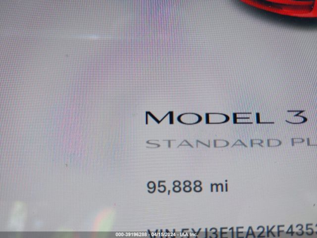 5YJ3E1EA2KF435306 Tesla Model 3 Long Range/mid Range/standard Range/standard Range Plus