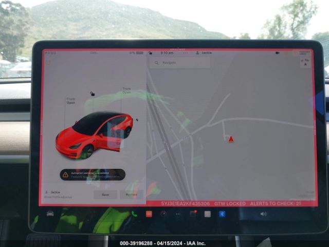 5YJ3E1EA2KF435306 Tesla Model 3 Long Range/mid Range/standard Range/standard Range Plus
