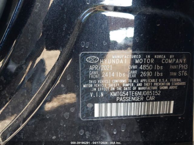 KMTG54TE6NU085152 Genesis G70 3.3t Rwd
