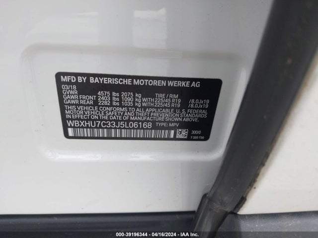 WBXHU7C33J5L06168 BMW X1 Sdrive28i