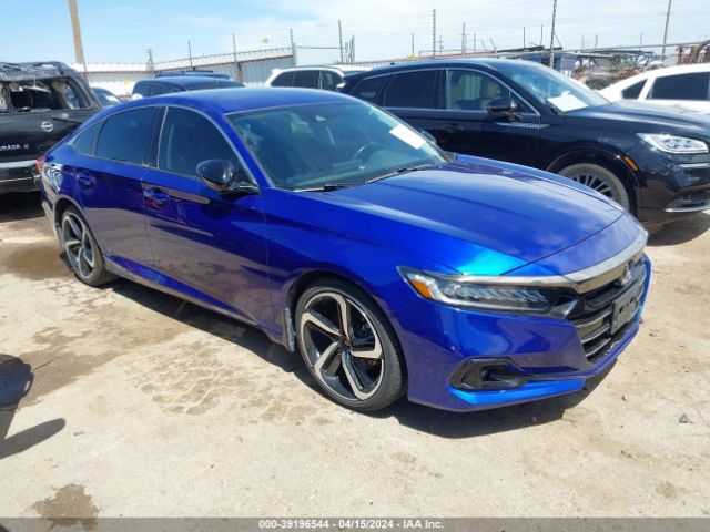Auction sale of the 2021 Honda Accord Sport Special Edition, vin: 1HGCV1F46MA046660, lot number: 39196544