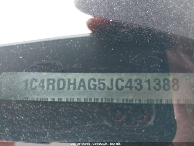 1C4RDHAG5JC431388 Dodge Durango Sxt Rwd