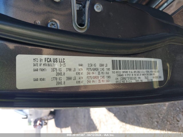 RAM 1500 Express 2015 1C6RR6FT5FS651629 Image 9