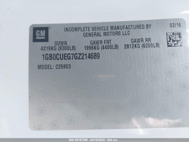 Chevrolet Silverado 2500hd Wt 2016 1GB0CUEG7GZ214689 Image 9