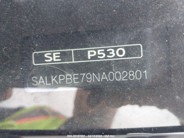 SALKPBE79NA002801 Land Rover New Range Rover P530 Se