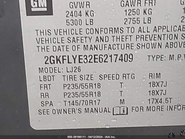 GMC Terrain Slt-2 2014 2GKFLYE32E6217409 Image 9