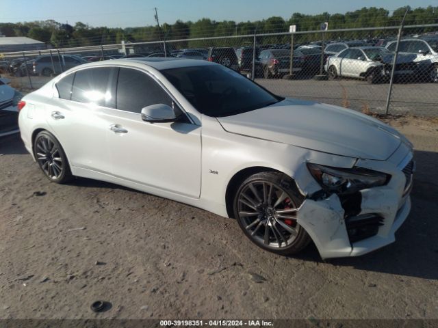 2017 Infiniti Q50 3.0t Red Sport 400 მანქანა იყიდება აუქციონზე, vin: JN1FV7AP9HM851379, აუქციონის ნომერი: 39198351