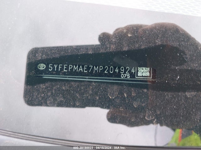 Toyota COROLLA LE 2021 5YFEPMAE7MP204924 Image 9