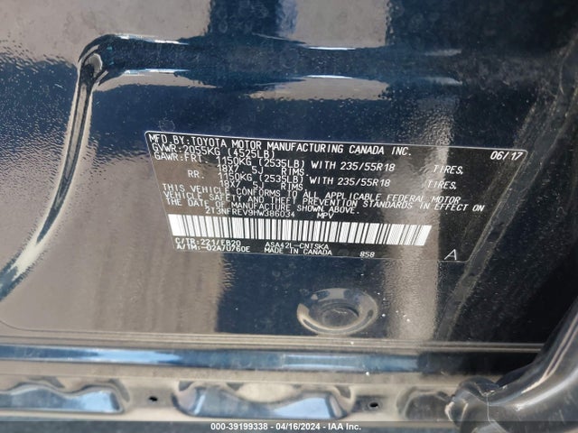 Toyota RAV4 SE 2017 2T3NFREV9HW386034 Image 9
