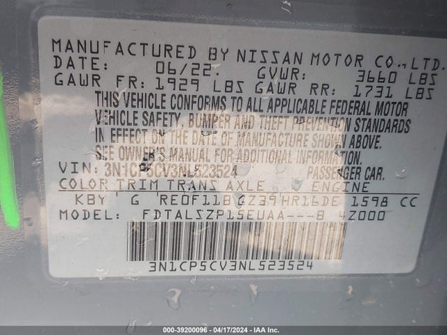 Nissan Kicks Sv Xtronic Cvt 2022 3N1CP5CV3NL523524 Image 9