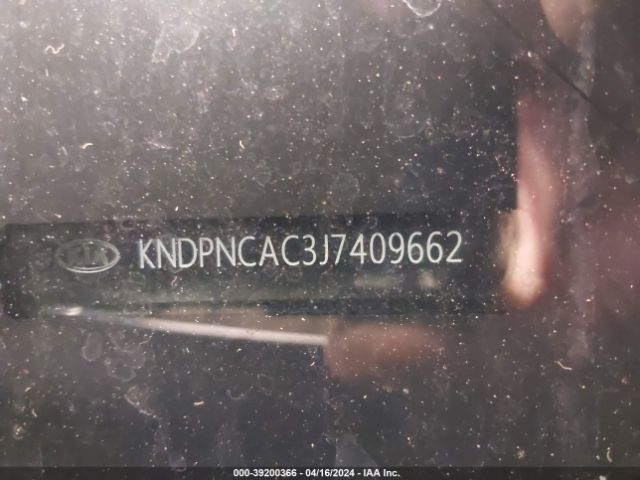 KNDPNCAC3J7409662 KIA Sportage Ex