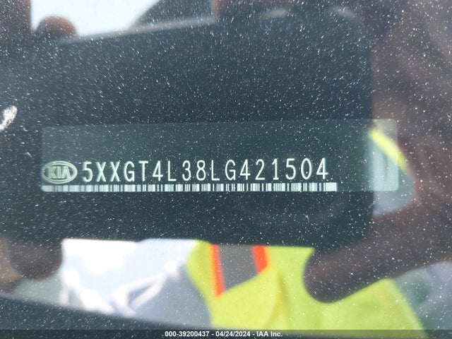 KIA Optima Lx 2020 5XXGT4L38LG421504 Image 9