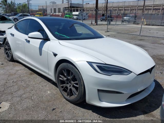 2022 Tesla Model S Dual Motor All-wheel Drive მანქანა იყიდება აუქციონზე, vin: 5YJSA1E59NF468186, აუქციონის ნომერი: 39200611