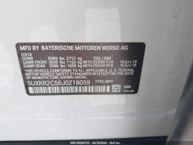 5UXKR2C56J0Z18059 BMW X5 Sdrive35i