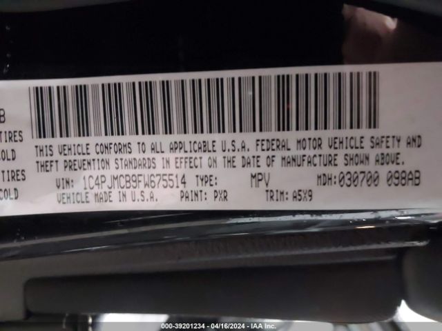 1C4PJMCB9FW675514 Jeep Cherokee Latitude