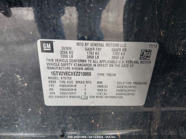 2014 GMC SIERRA 1500 1GTV2VECXEZ210866 Photo 8