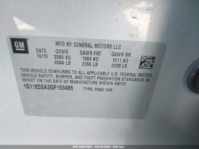 Chevrolet Malibu Limited Ltz 2016 1G11E5SA2GF153486 Image 9