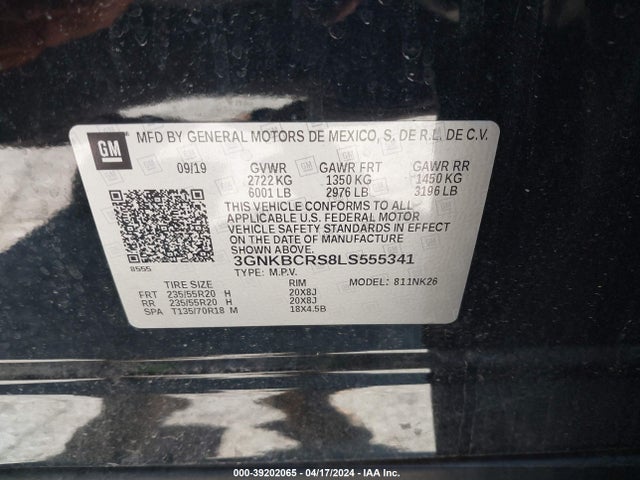 Chevrolet Blazer Fwd 2lt 2020 3GNKBCRS8LS555341 Image 9