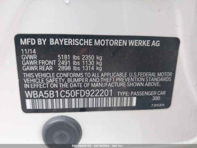 WBA5B1C50FD922201 BMW 535i