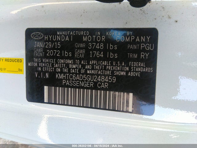 Hyundai Veloster 2016 KMHTC6AD5GU248459 Image 9