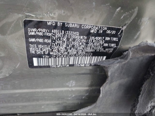 Subaru Forester Premium 2020 JF2SKAJC0LH580312 Image 9