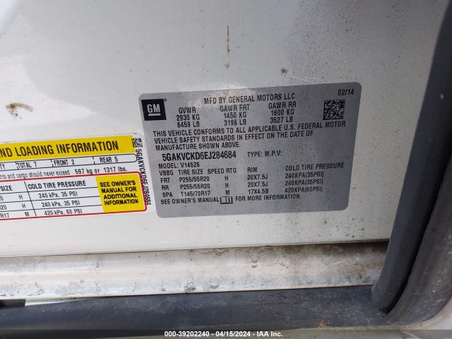 5GAKVCKD6EJ284684 Buick Enclave Premium