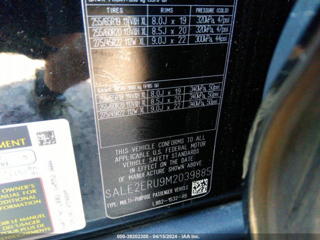 SALE2ERU9M2039885 Land Rover Defender 110 X-dynamic Se