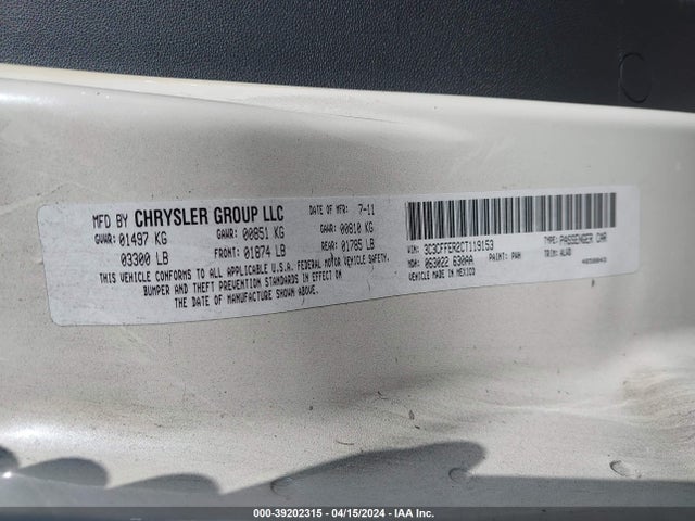 2012 FIAT 500C 3C3CFFER2CT119153 Photo 8