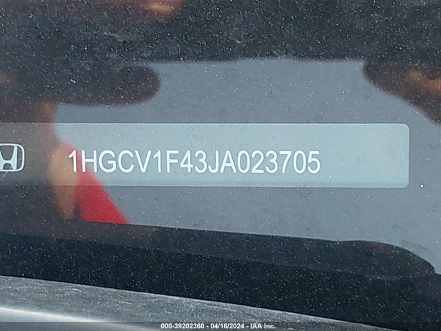 Honda ACCORD EX 2018 1HGCV1F43JA023705 Image 9