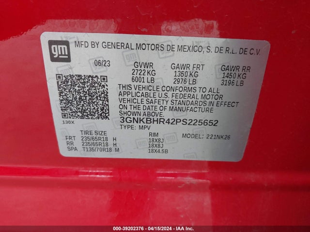 Chevrolet Blazer Awd 2lt 2023 3GNKBHR42PS225652 Image 9