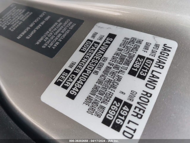 2013 JAGUAR XF SAJWA0ES3DPU04846 Photo 8